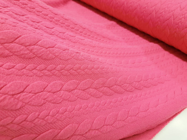 Pletenina- vzorec kitke, pink barve