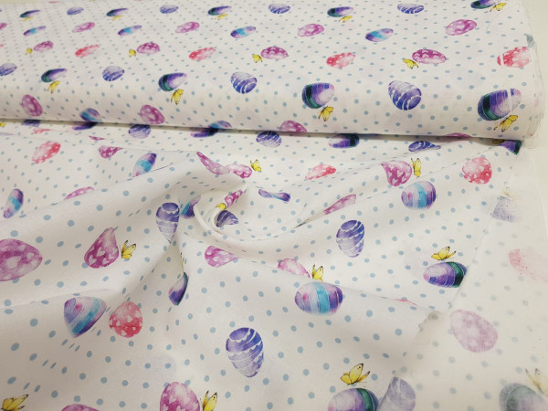 Bombažni poplin-pirhi,velikonočni*