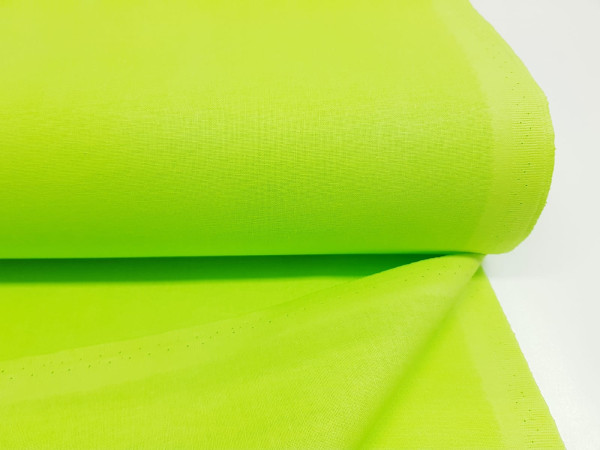 Bombažno platno, poplin - zelo kvalitetno bombažno platno v fluo zelena barva