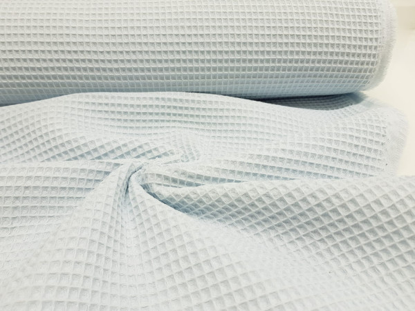 Vafel,bombažni,wafel,-zelo svetla baby blue