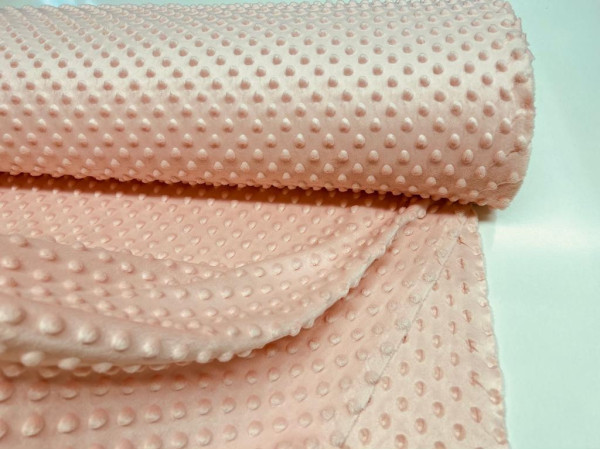 Minky, zimski težji-zelo lepa topla marelično roza