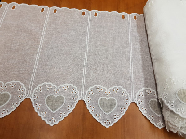 Zavesa 45 cm-srčki