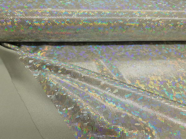 Lycra z nanosom- srebrna, honey, hologramska