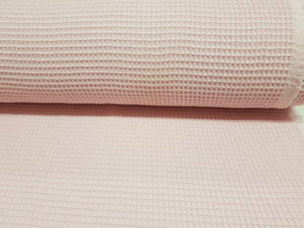 Vafel,bombažni,pike-baby roza