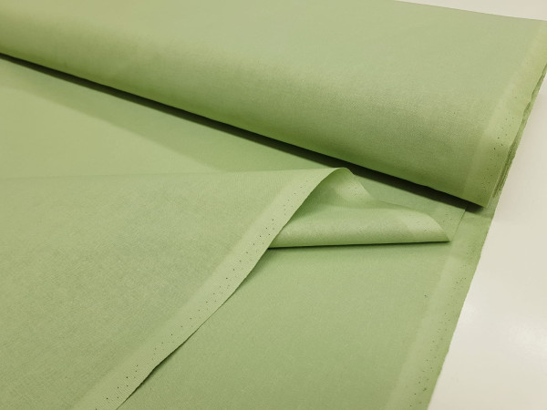 Bombažno platno, poplin - zelo kvalitetno bombažno platno v zelo lepi evkaliptus barvi