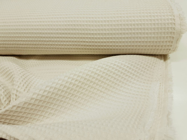 Vafel,bombažni,pike-svetla bež