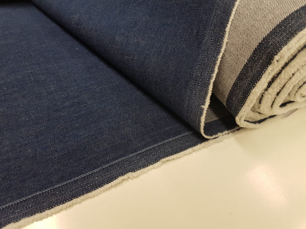Jeans kompaktnejši, debelejši prožen - temno modra 