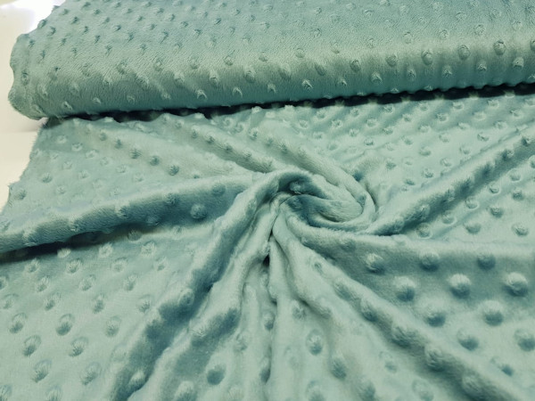 Minky -NOVO-TANJŠI turkizno zelena