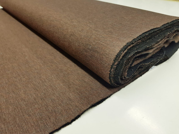 Jersey,viskozni-poliester,težji,kompaktni melange temno rjava melange