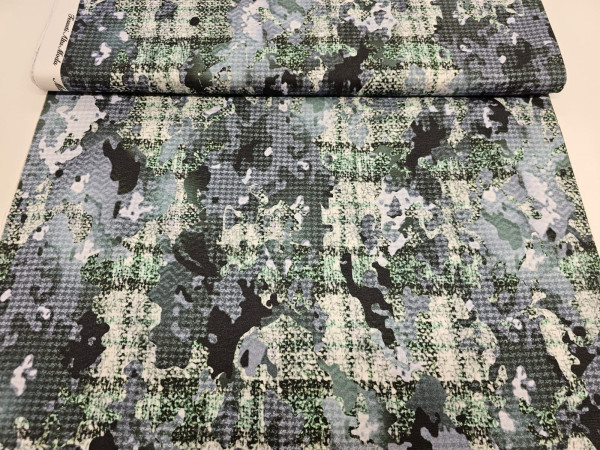 Težji, kompaktni jersey- kamuflažno moder vzorec