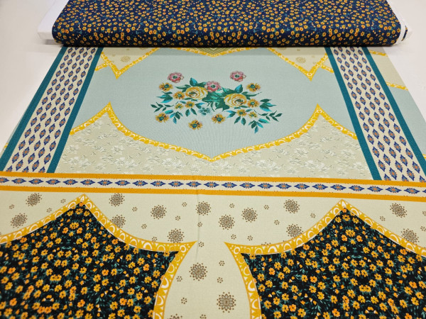 Težji, kompaktni jersey- rožnato abstraktni panel