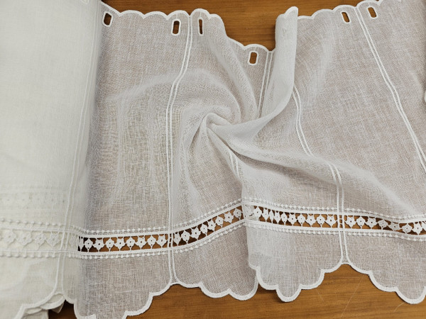 Zavesa 45 cm- bordura rožice