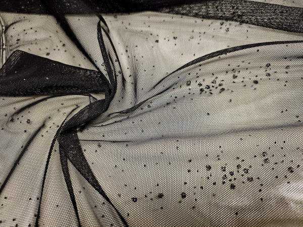 Elastična mrežica, mreža avatar- mrežica z nanosom črnih bleščičk