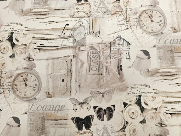 Dekor - digitalni print, budilka, metulji,...