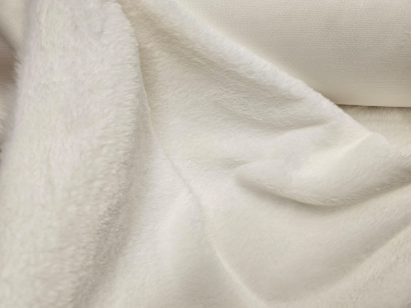 Umetno krzno, kratkodlako- off white, skoraj bela, zelo lepo, mehko in prijetno
