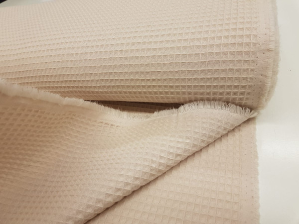 Vafel,bombažni,pike- toplo peščena, ECRU