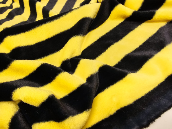 Umetno krzno-črno rumene črte, ČEBELA, čebelica*