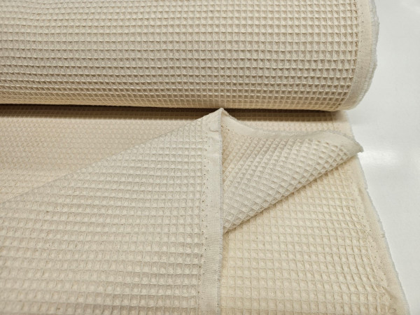 Vafel,bombažni,pike- zelo lepa natur barva