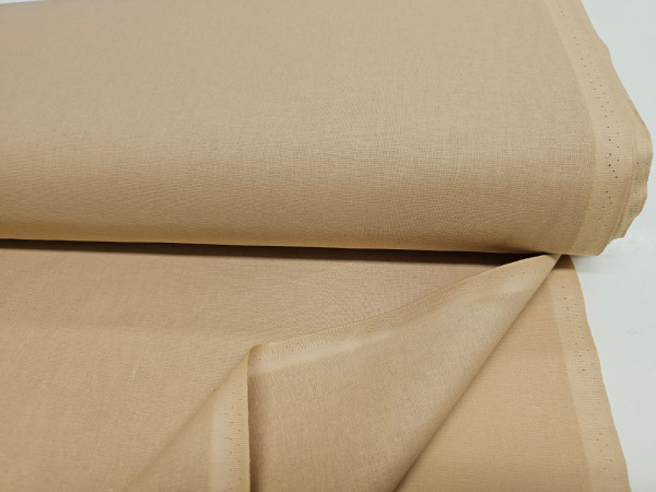 Bombažno platno, poplin - zelo kvalitetno bombažno platno topla beige, barva saharskega peska