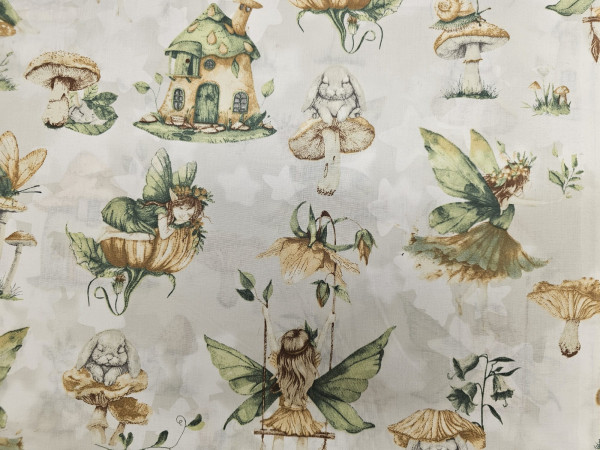 Bombažno platno- gozdne vile