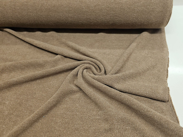 Pletenina, rahlo rebrasta- lepa temno kamelja barva