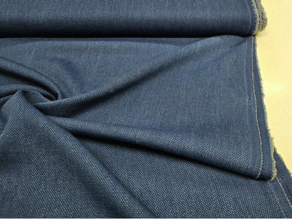 Jeans strukturirani - srednje modra barva