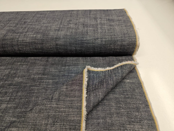 Jeans enobarvni, melirani, prožen - črna melange barva