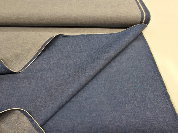 Jeans enobarvni, prožen - srednje modra