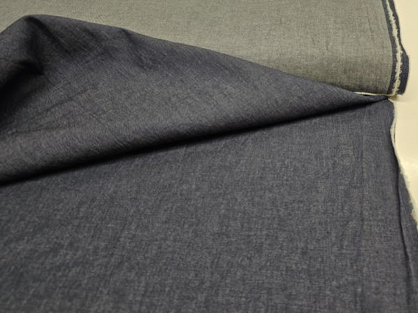 Jeans enobarvni, prožen - tenejša modra