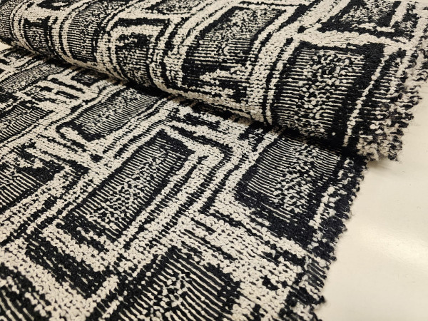 Bukle, volna, mešanica volne- sivkasto karo vzorec