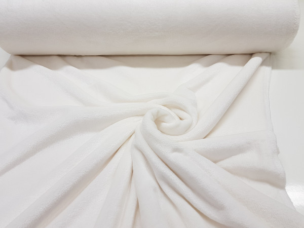 Velur coral-snežno bel