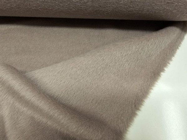 Velur za plašč s kašmirjem-toupe, 2m v DVEH KOSIH, 1,20m plus 0,80m