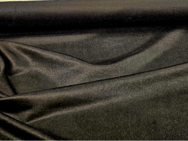Velur za plašč, suknjič- črna barva, 100% svila, ZADNJI KOS