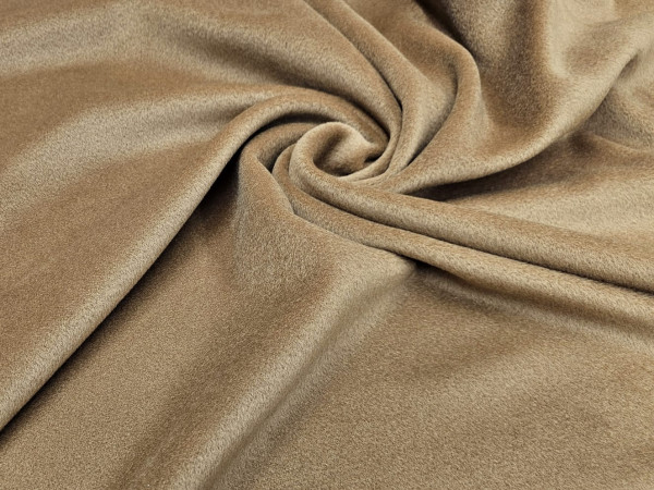 Velur za plašč s kašmirjem- srednja kamel barva, ZADNJI KOS