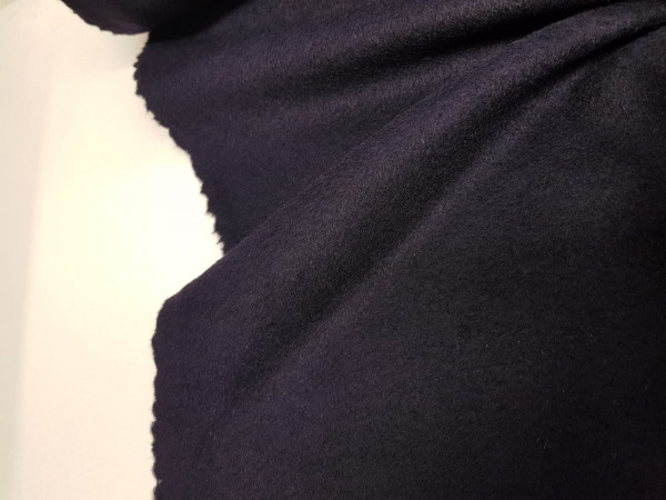 Velur za plašč z alpako-temno modra