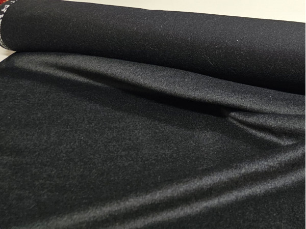 Velur za plašč s kašmirjem-grafitno siva barva, paket 17