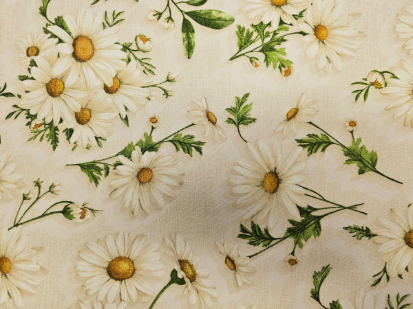 Dekor, lažji - marjetice na smetana osnovi, ZADNJI KOS