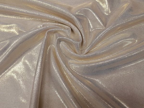 Lycra Honey-bela z zlatim nanosom 