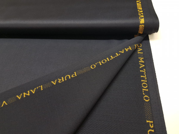 Volnena tkanina - temno modra