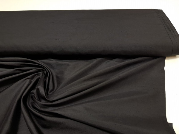 Svila šantung- črna