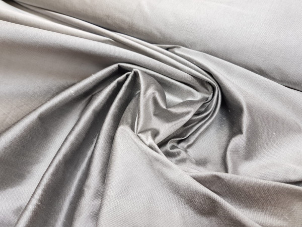 Svila šantung- srebrna