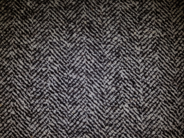 Volnena tkanina- ribja kost sivo rjava