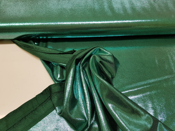 Lycra Honey-temno zelena s temno zelenim svetlečim nanosom,21-3257