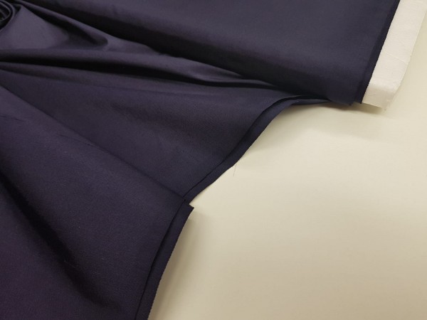 Svila šantung- temno modra