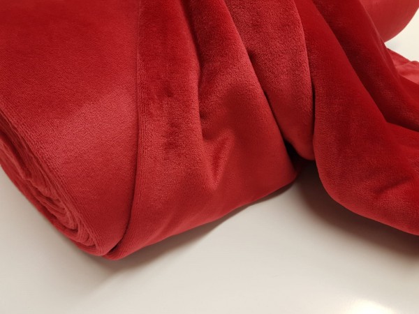 Velur coral-zelo lepa rdeča