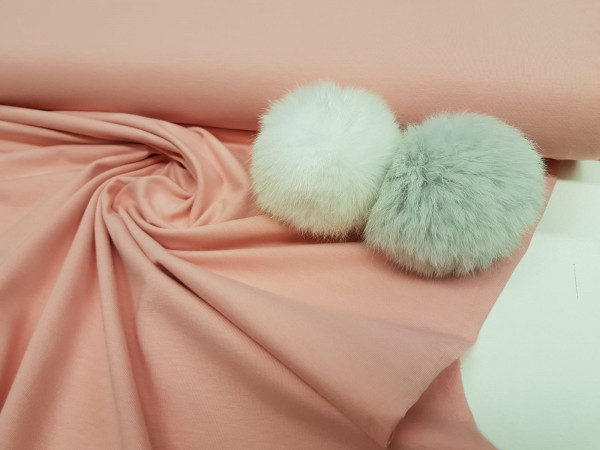 Jersey, bombažni-roza s pridihom marelične