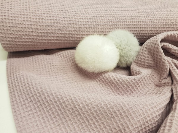 Vafel,bombažni,pike-fres roza