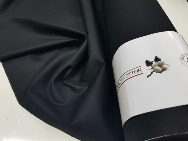 Bombažni poplin- črna barva