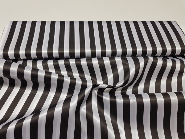 Saten za maškare-črne in bele črte