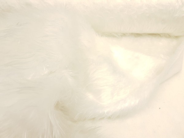 Umetno dolgodlako krzno-svetla smetana, svilnatega videza*